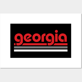 Retro Georgia Stripes Posters and Art